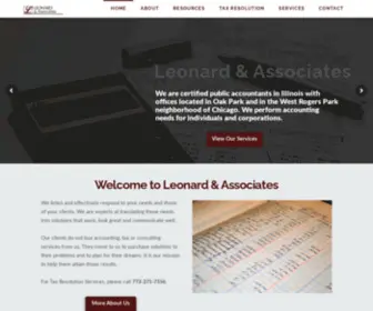 Leonard-Cpas.com(Leonard & Associates) Screenshot