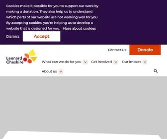 Leonardcheshire.org(Living, learning and working for any ability) Screenshot