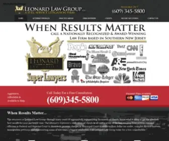 Leonardlawgroup.com(Atlantic City Criminal Lawyer) Screenshot