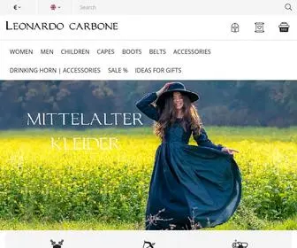 Leonardo-Carbone.com(Mittelalter, Wikinger & LARP Gewandung im Online-Shop kaufen) Screenshot