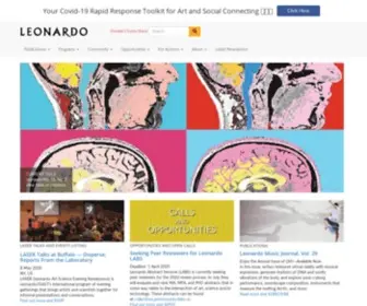 Leonardo.info(Leonardo is a 501c3 nonprofit) Screenshot