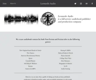 Leonardoaudio.com(Leonardo Audio) Screenshot