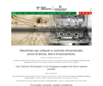 Leonardoautomation.com(Macchinari per il collaudo e la verifica dei prodotti) Screenshot