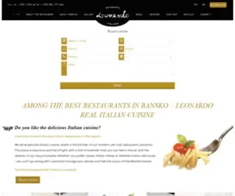 Leonardobansko.com(A excuisite Italian restaurant in Bansko) Screenshot