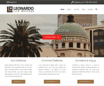 Leonardolawoffices.com(Leonardo Law Offices) Screenshot