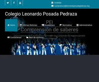 Leonardoposadapedraza.org(Colegio Leonardo Posada Pedraza) Screenshot
