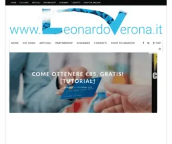 Leonardoverona.it(Leonardo Verona's Official Website) Screenshot