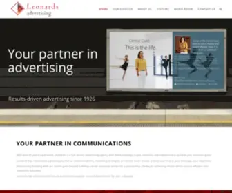 Leonards.net.au(Leonards Advertising) Screenshot