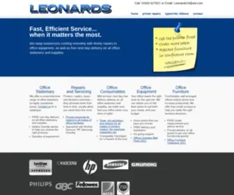 Leonards24.co.uk(Norwich Office Supplies) Screenshot