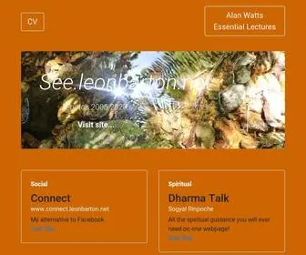 Leonbarton.net(My homepage) Screenshot