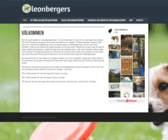 Leonbergers.se(Välkommen) Screenshot