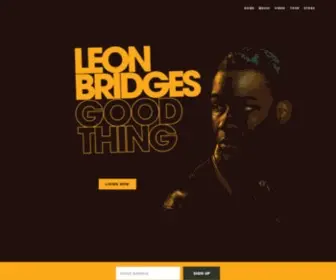 Leonbridges.com(Leon Bridges) Screenshot