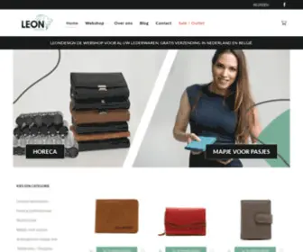 Leondesign.nl(Lederwaren webshop) Screenshot