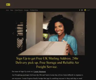 Leoneexpress.com(Reliable air freight service from UK to Sierra Leone) Screenshot