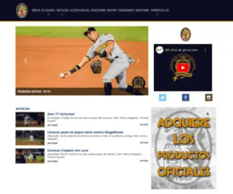 Leones.com(Sitio oficial de los Leones del Caracas Baseball Club) Screenshot