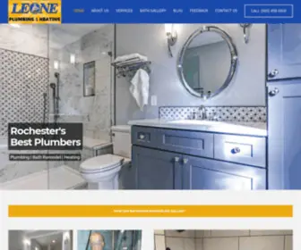 Leoneservice.com(Leone Plumbing and Heating) Screenshot