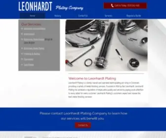 Leonhardtplating.com(Leonhardt Plating Company) Screenshot