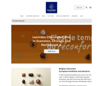 Leonidas-Cafe.com(Leonidas Chocolate Cafes in Evanston) Screenshot