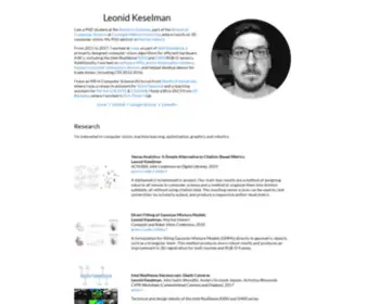 Leonidk.com(Leonid Keselman) Screenshot