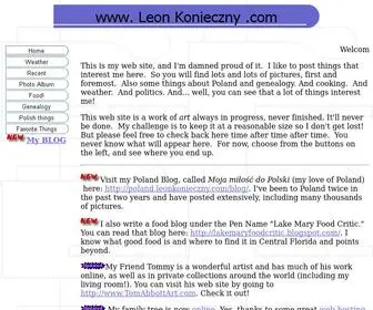 Leonkonieczny.com(Leon Konieczny's Personal Home Pages) Screenshot