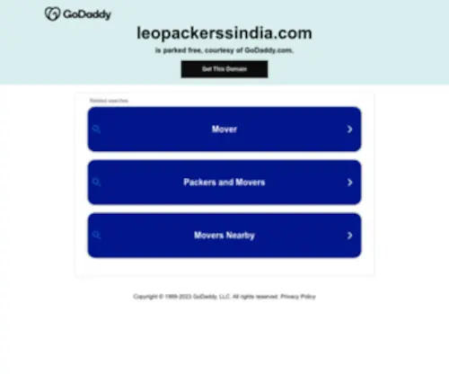 Leopackerssindia.com(Leo Packers Movers) Screenshot