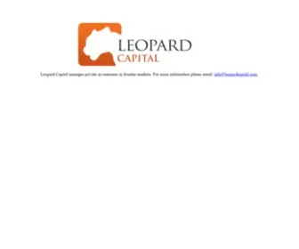 Leopardasia.com(Leopard Capital manages private investments in frontier markets) Screenshot