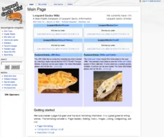 Leopardgeckowiki.com(Leopard Gecko Wiki) Screenshot