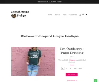 Leopardgrayce.com(Leopard Grayce Boutique) Screenshot