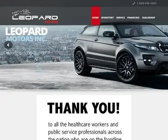 Leopardmotors.ca(Leopard Motors Inc) Screenshot