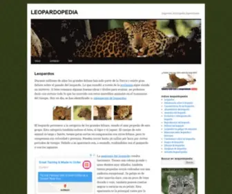 Leopardopedia.com(Enciclopedia Especializada) Screenshot