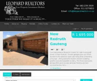 Leopardrealtors.co.za(Leopard Realtors) Screenshot