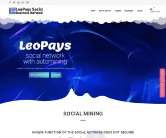 Leopays.com(Social Business Network) Screenshot