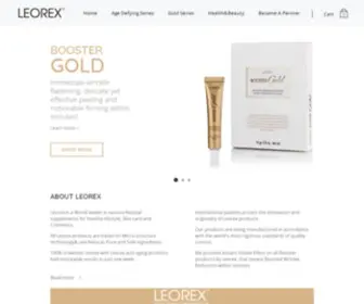 Leorex-Cosmetics.com(LEOREX-Radical Aproach To Wrinkle Reduction) Screenshot
