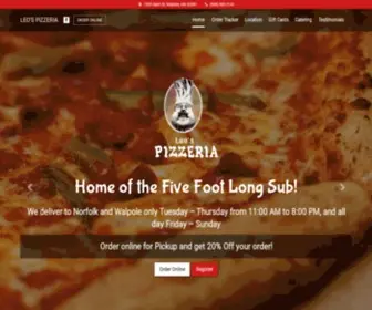 Leospizzeria.net(Leo's Pizzeria) Screenshot