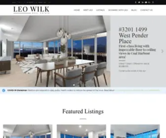 Leowilkrealestate.com(Top Vancouver Realtor and Real Estate Specialist) Screenshot