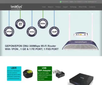 Leoxsys.com(Leoxsys Networks Pvt) Screenshot