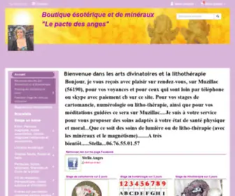 Lepactedesanges.com(Boutique ésotérique) Screenshot