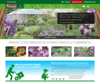 Lepage-Vivaces.com(Vente plantes vivaces) Screenshot