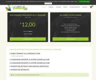 Lepanierduproducteur.com(Vos Paniers légumes) Screenshot