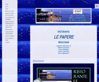 Lepapere.it(RISTORANTE LE PAPERE DI BRACCIANO) Screenshot