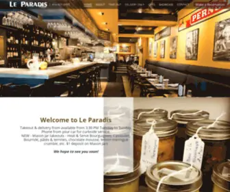 Leparadis.com(Le Paradis Brasserie Bistro) Screenshot