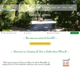 Leparccamping.com(Camping Le Parc) Screenshot