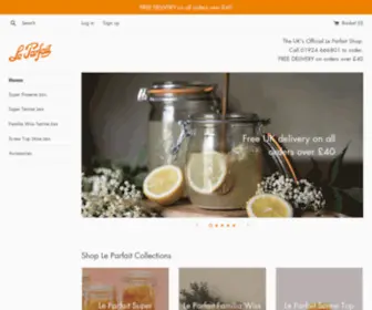 Leparfait.co.uk(Official Online UK Store for Le Parfait Préserve & Storage Jars) Screenshot