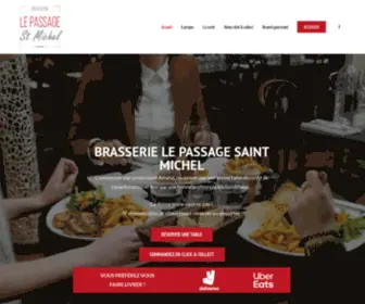 Lepassagesaintmichel.fr(Cuisine du Sud Ouest fait maison) Screenshot