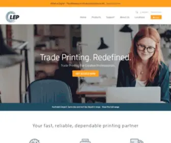Lepcolourprinters.com.au(LEP Colour Printers) Screenshot