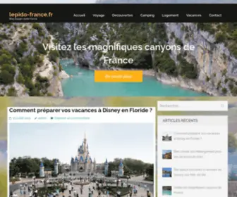 Lepido-France.fr(Blog voyage Lepido France) Screenshot