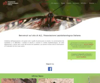 Lepidoptera.life(Associazione Lepidotterologica Italiana) Screenshot