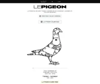 Lepigeon.com(Le Pigeon) Screenshot