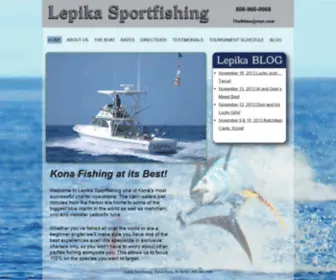 Lepikasportfishing.com(Kona, Hawaii Fishing Charter) Screenshot