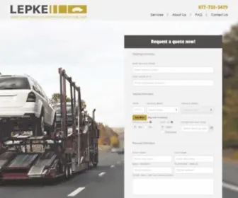 Lepkeautotrans.com(Car Transporter) Screenshot